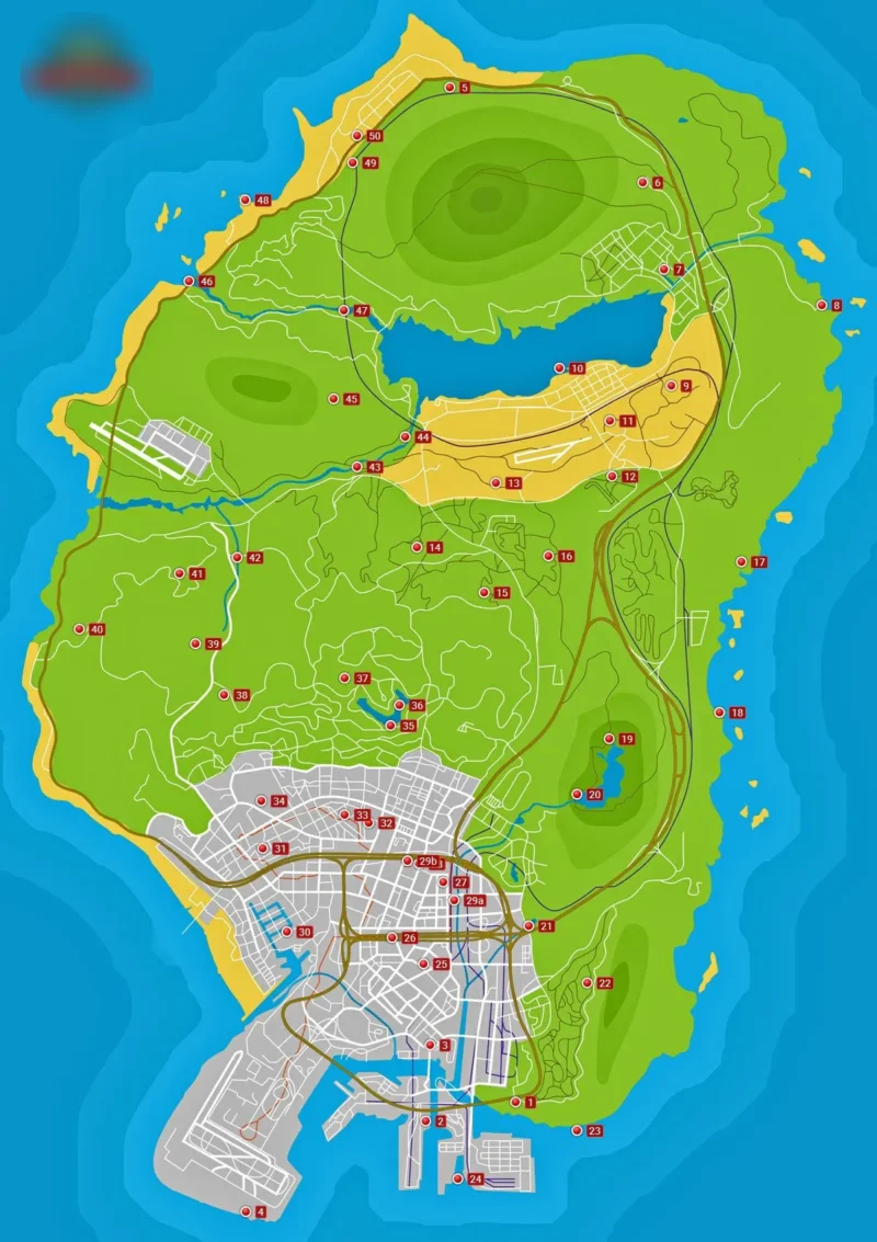 GTA 5 Spaceship Parts Map locations