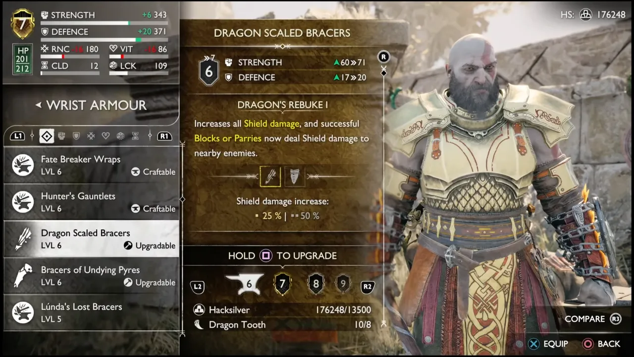 Upgrading the Dragon Scaled Armor Set in Ragnarok