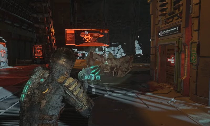 Fighting with the Brute Boss in Dead Space Remake