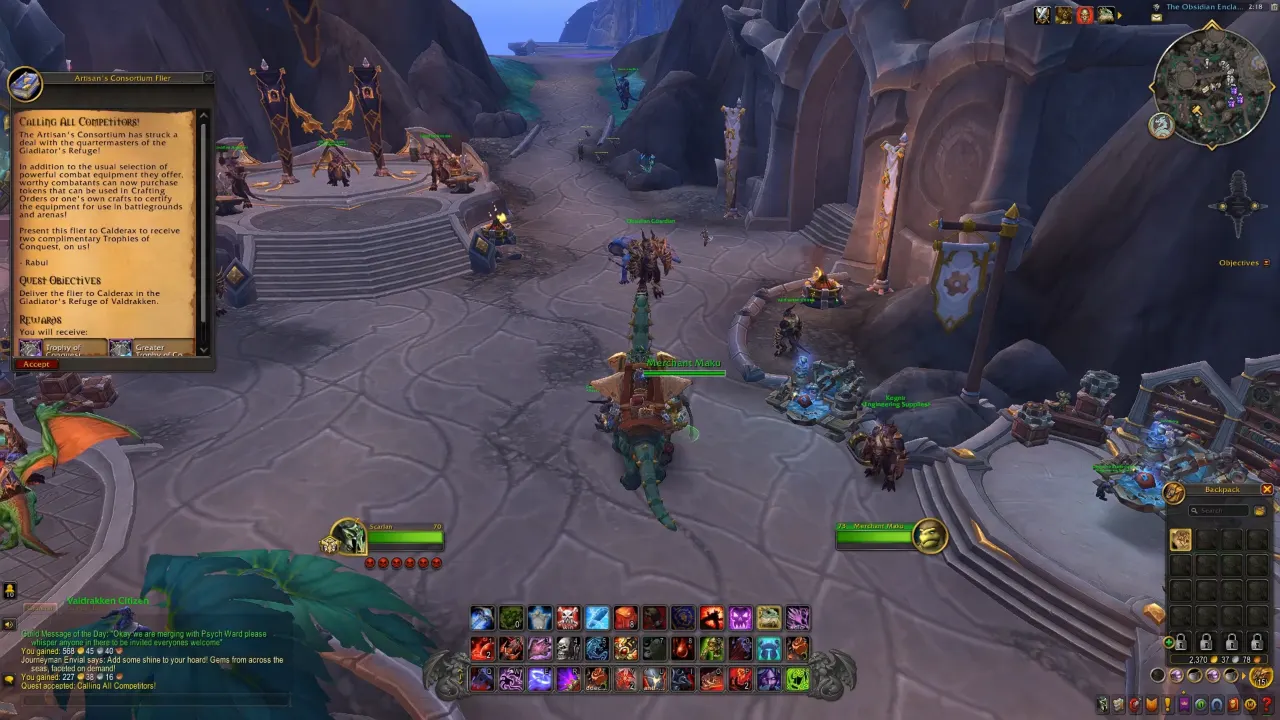 WoW Dragonflight PvP Gameplay fight scene