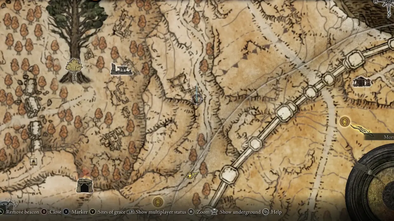 Elden Ring Altus Plateau Larvel Tear map location