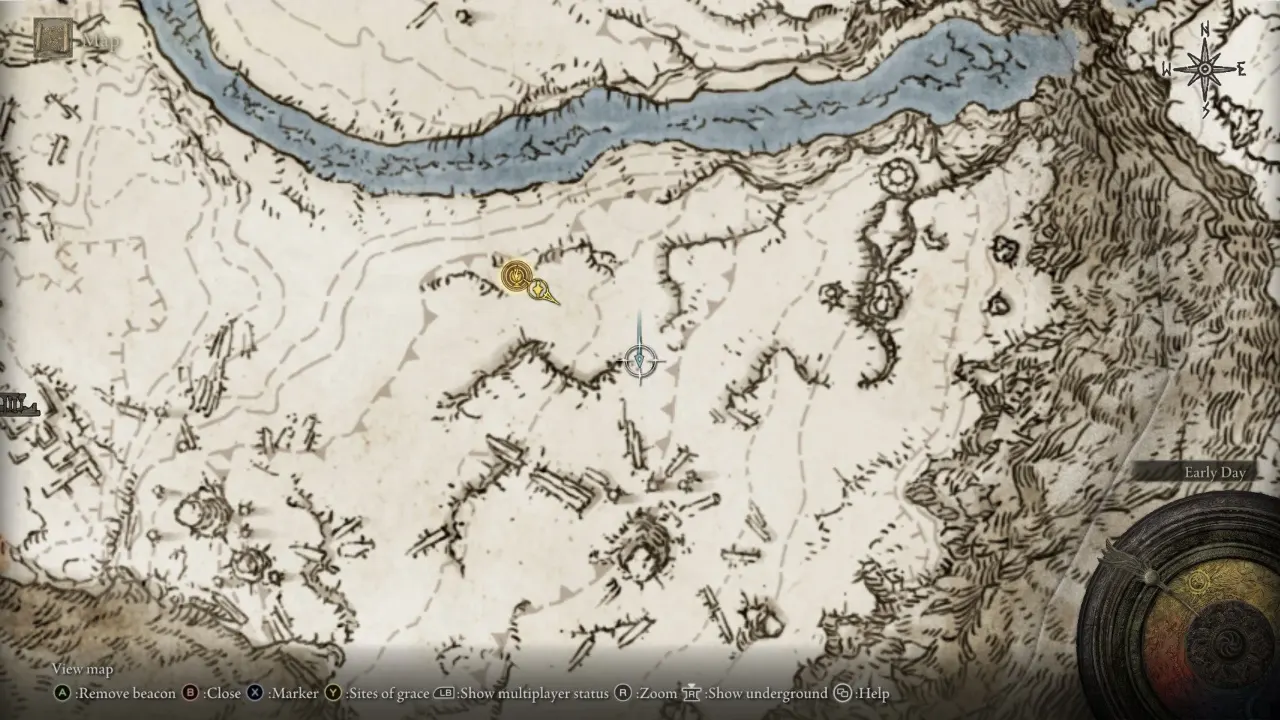 Elden Ring Consecrated Snowfield Larvel Tear map location
