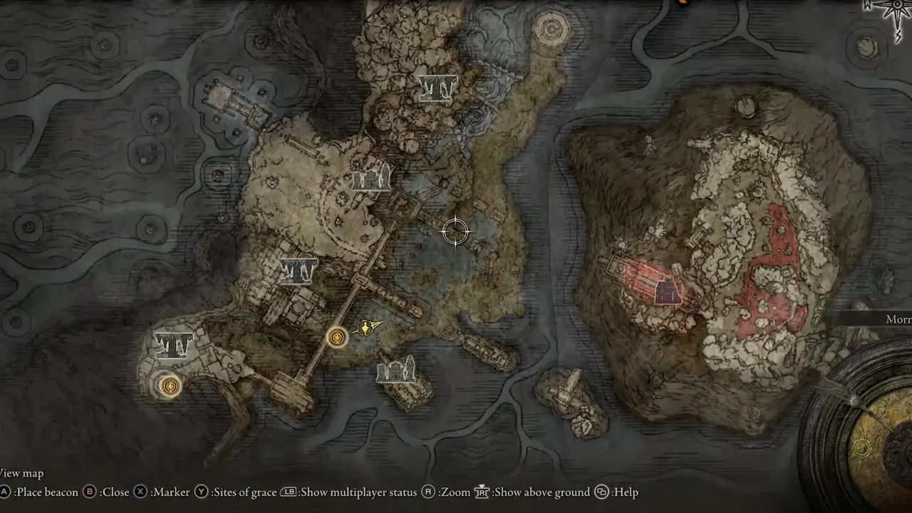 Elden Ring Siofra River Larvel Tear map location
