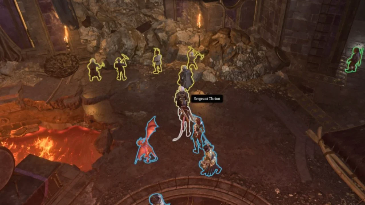 Talking with Sergeant Thrinn in BG3