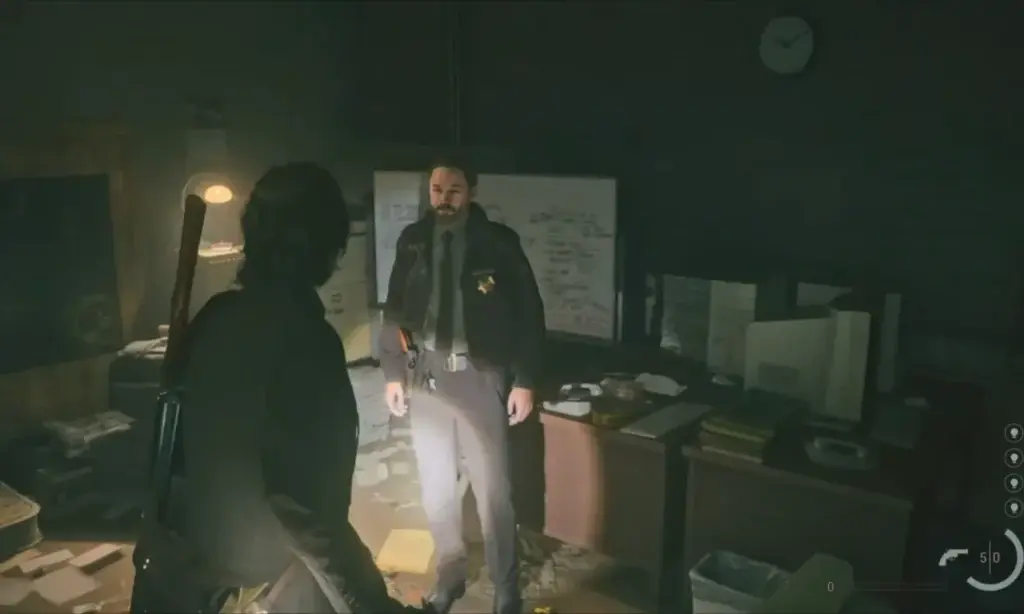 Alan Wake 2 - Meetup with Sheriff Tim Breaker