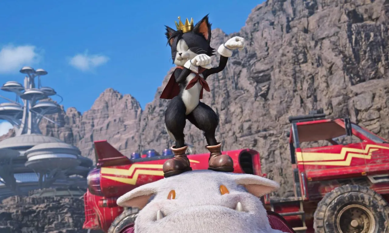 Final Fantasy 7 Rebirth Cait Sith and Yuffie