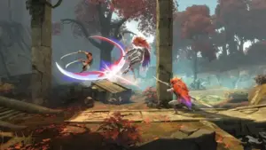 Sargon, the new hero, in action in Prince of Persia: The Lost Crown