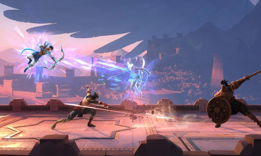 Sargon, the new hero, in action in Prince of Persia: The Lost Crown