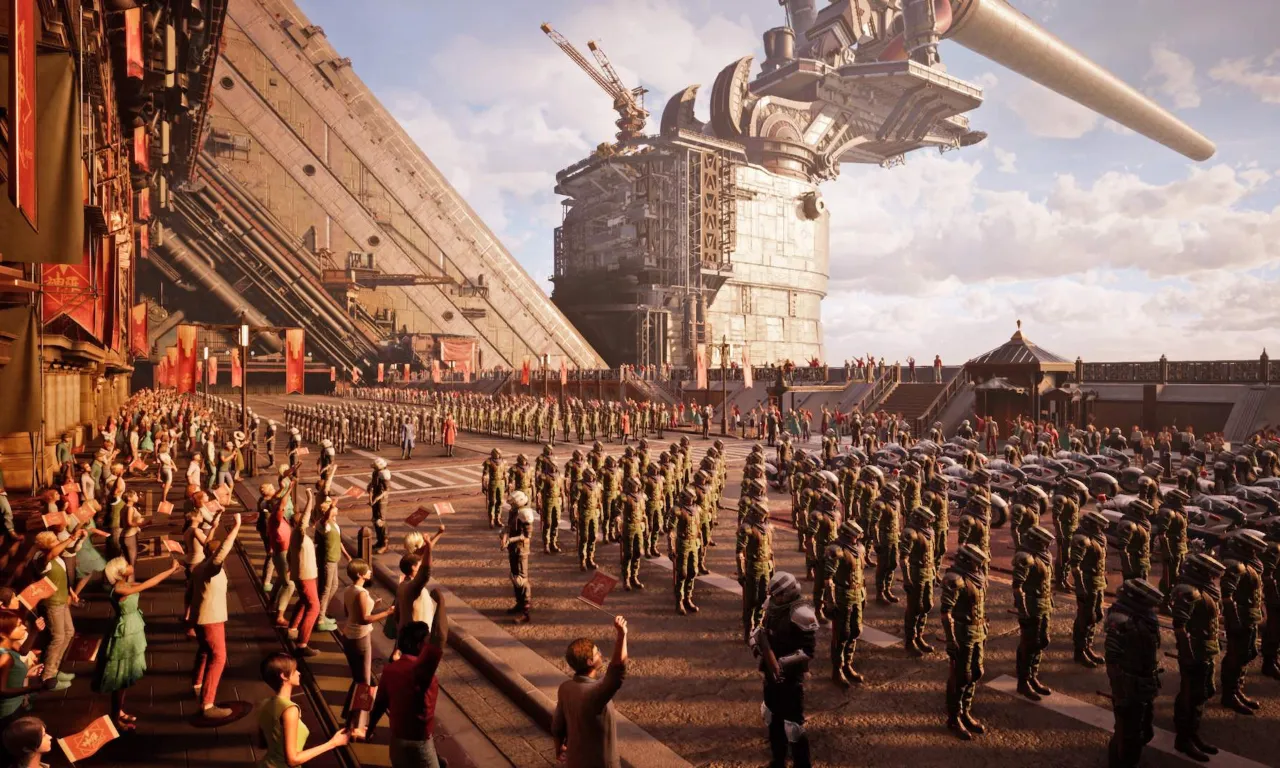 FF7 Rebirth Shinra Parade in Junon