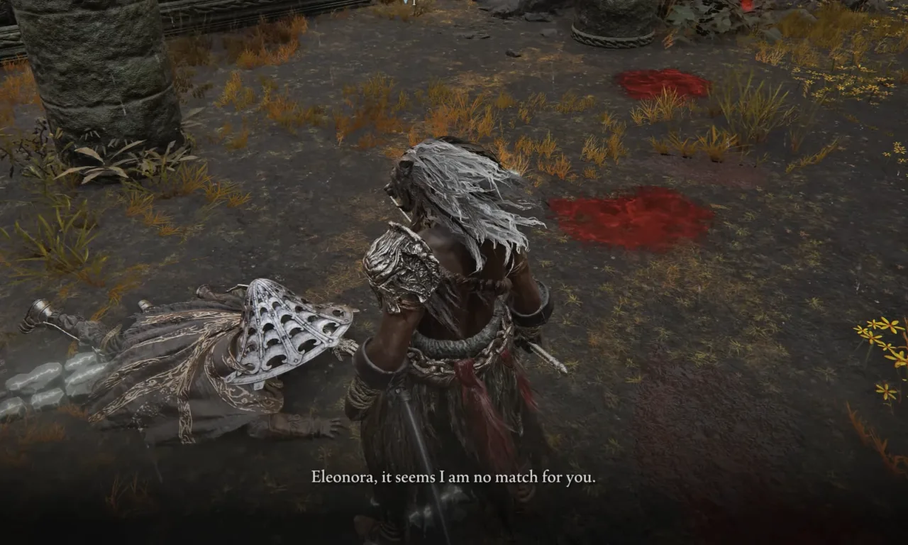 Standing near the wounded Yura.