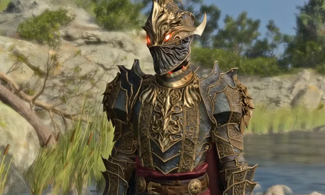 Illustration of the Oathbreaker Knight in Baldur's Gate 3.