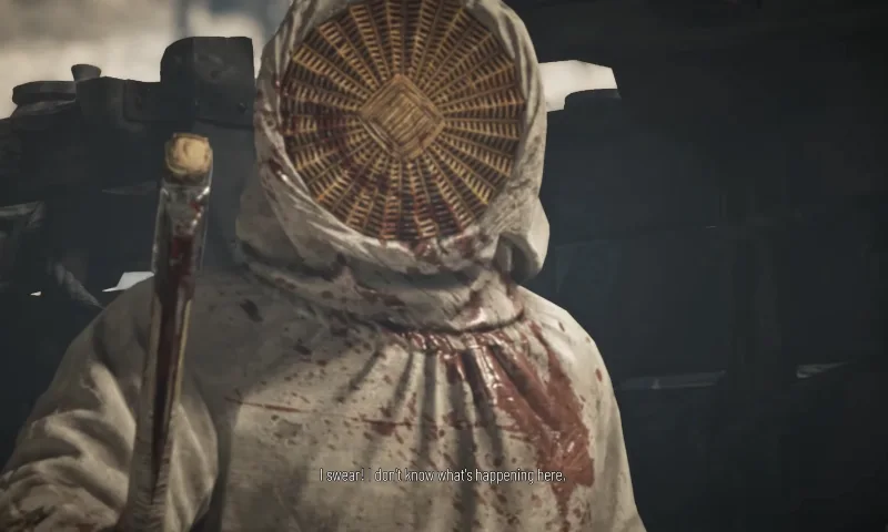 Encountering the angry masked beekeeper.