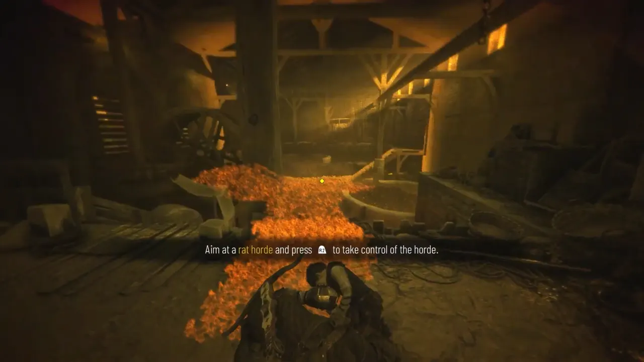 Taking control of rat hordes in A Plague Tale Requiem