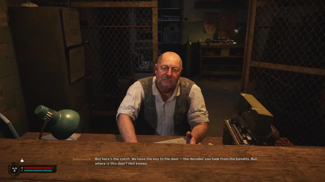 Talking Sidorovich after returning the package - STALKER 2 Legends of the Zone