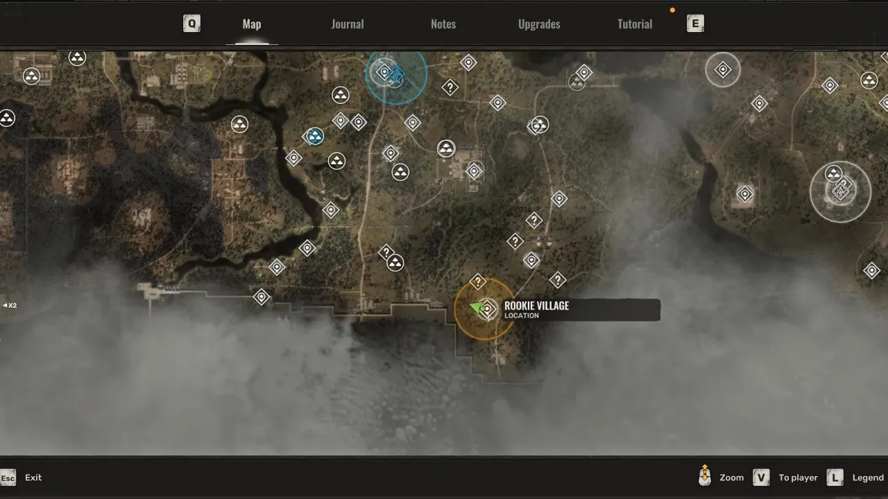 STALKER 2 Legends of the Zone - Rookie Village Map Location