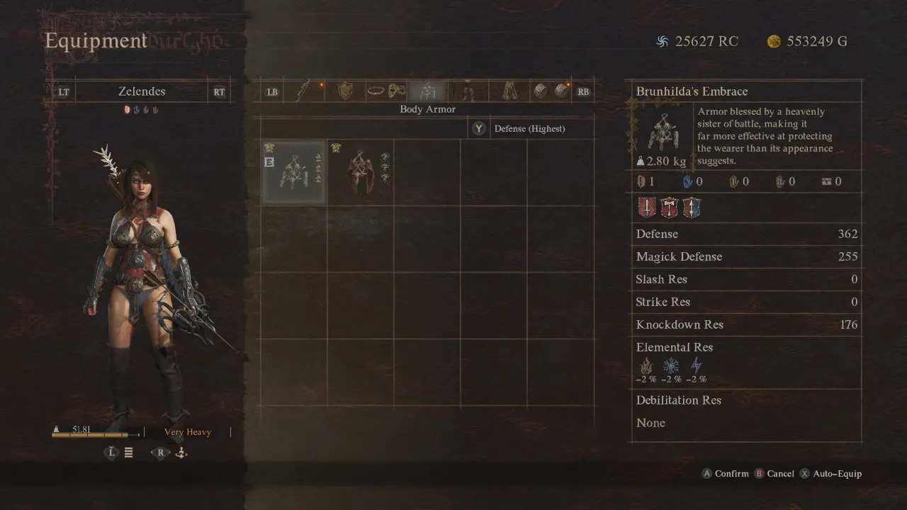 Dragon’s Dogma 2 Brunhilda’s Embrace Stats