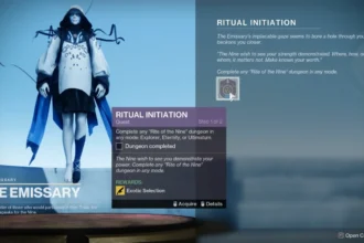 Destiny 2 Ritual Initiation Quest in Rite of the Nine event