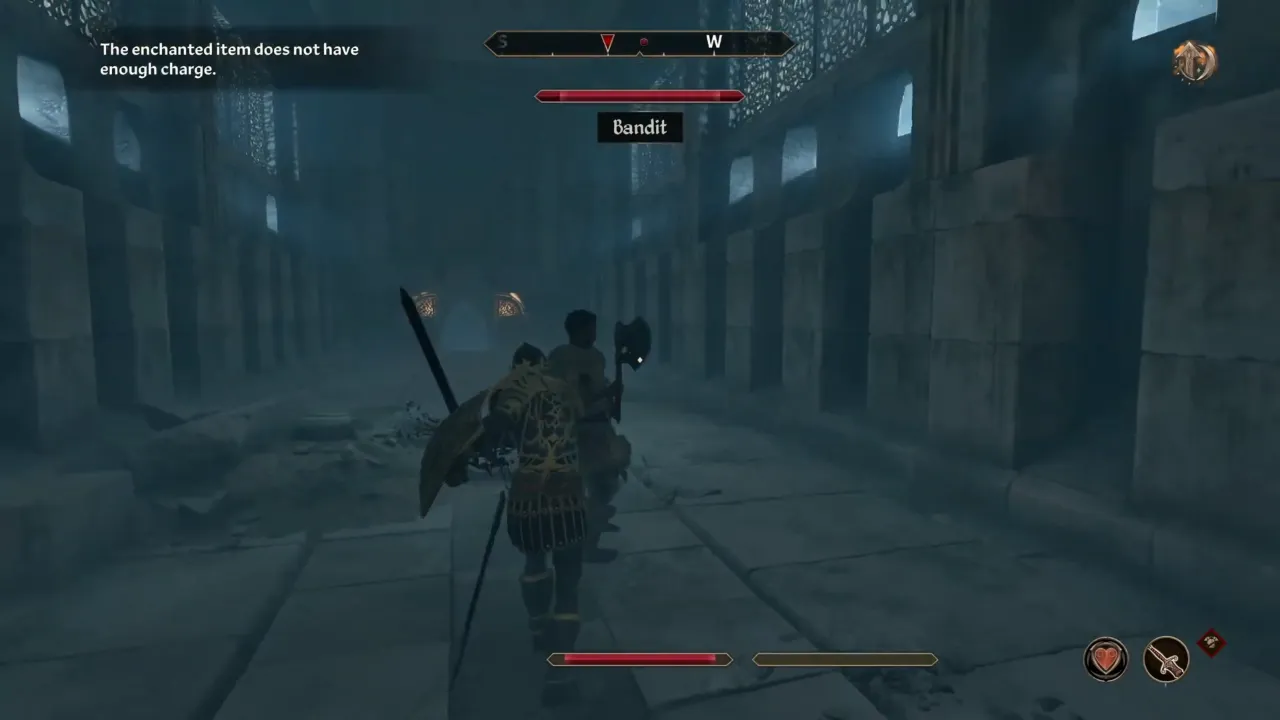 Killing a bandit inside Atatar - Oblivion Remastered Azani Blackheart