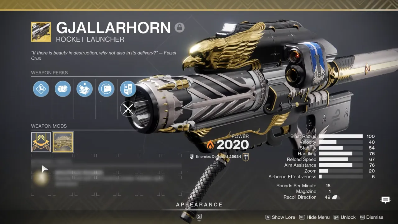 Gjallarhorn Destiny 2