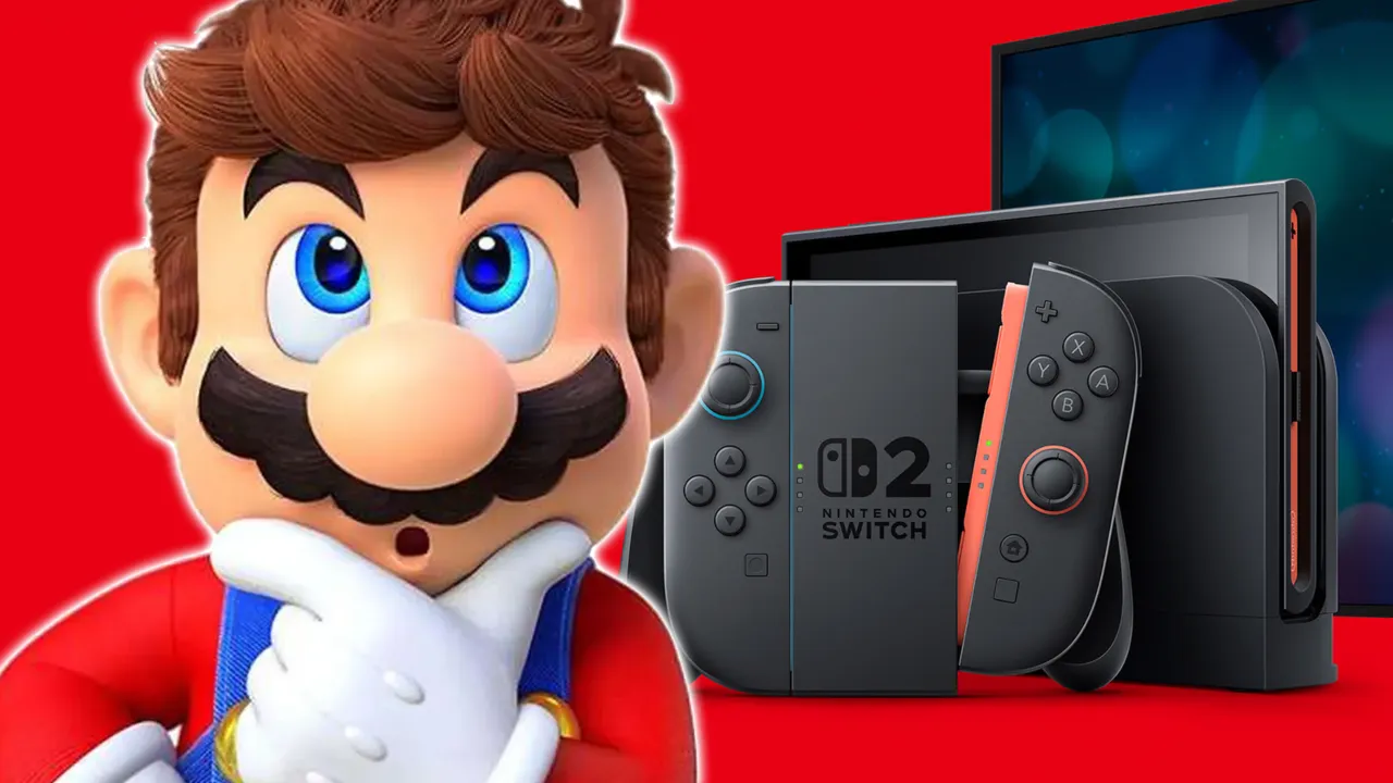 Mario themed Switch 2 console version
