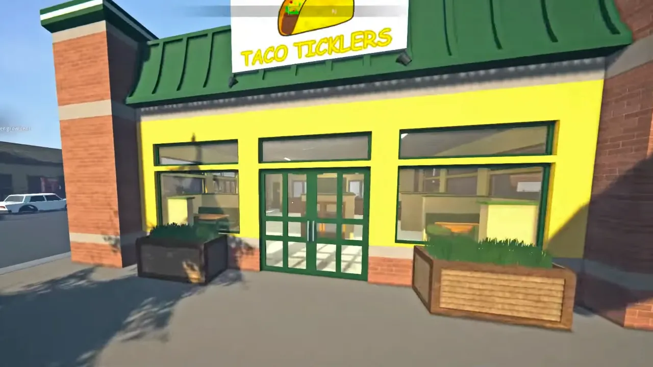 Schedule 1 money launder Taco Ticklers business from outside the building.