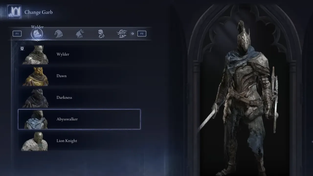 Abysswalker Wylder Dark Souls Skin in ELDEN RING Nightreign