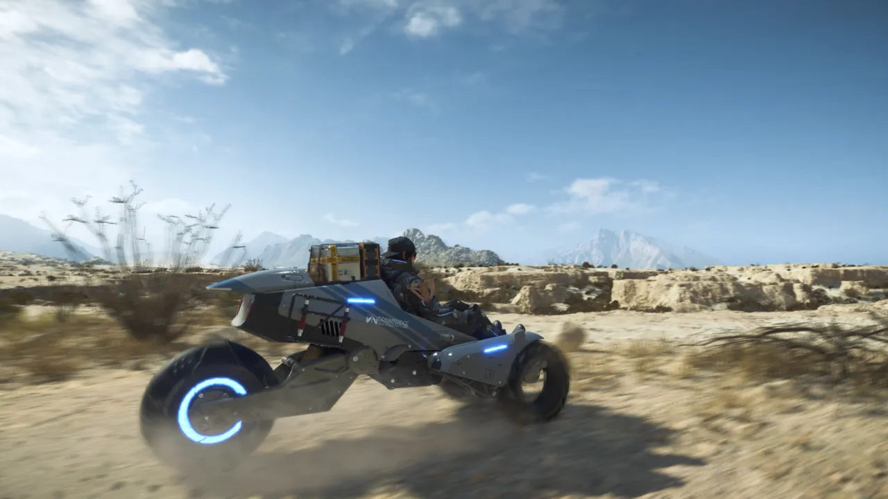 Death Stranding 2: On the Beach - bike riding image
