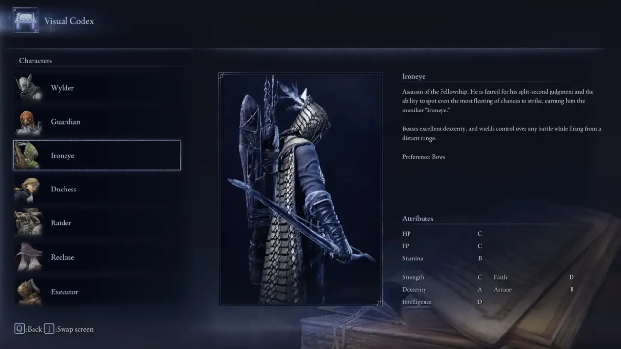 Ironeye Class Overview in Elden Ring Nightreign