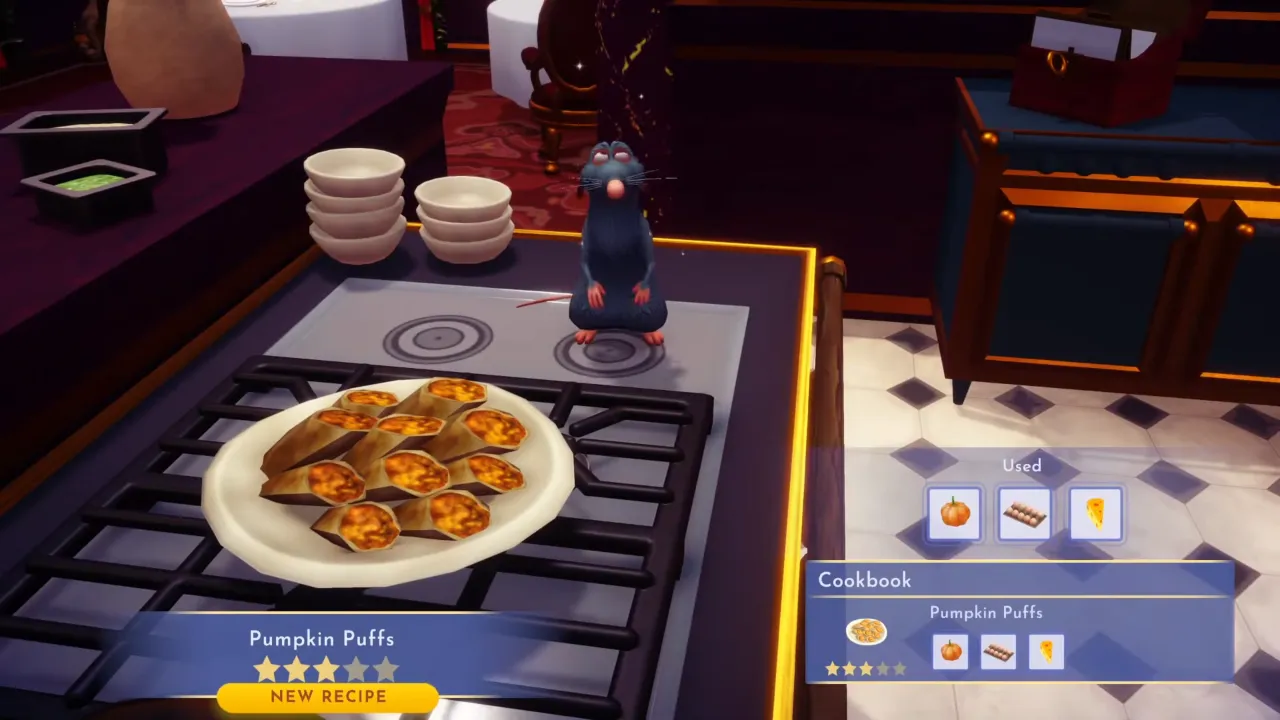 Disney Dreamlight Valley Pumpkin Puffs Recipe