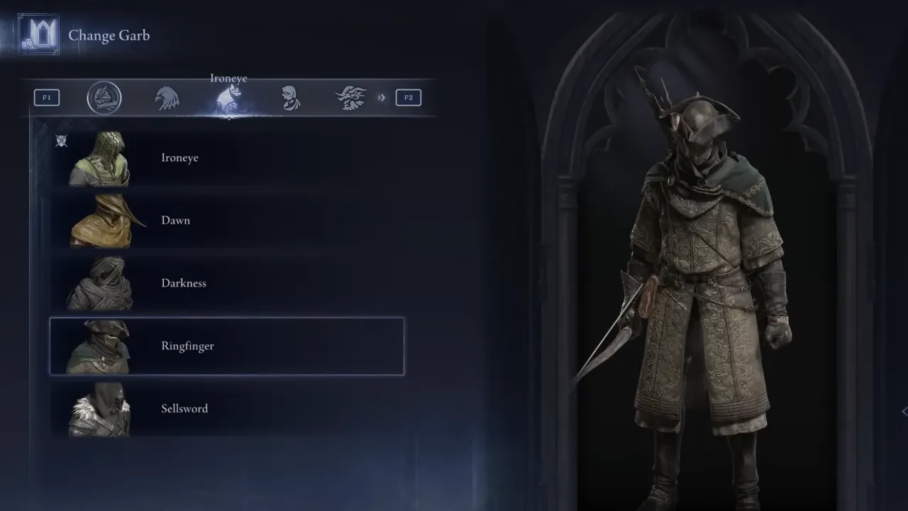 Ringfinger Ironeye Dark Souls Skin in ELDEN RING Nightreign