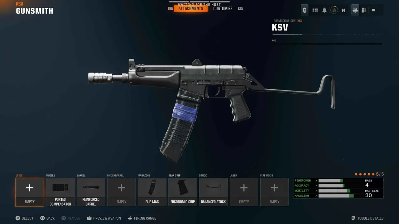 Black Ops 6 KSV SMG Weapon