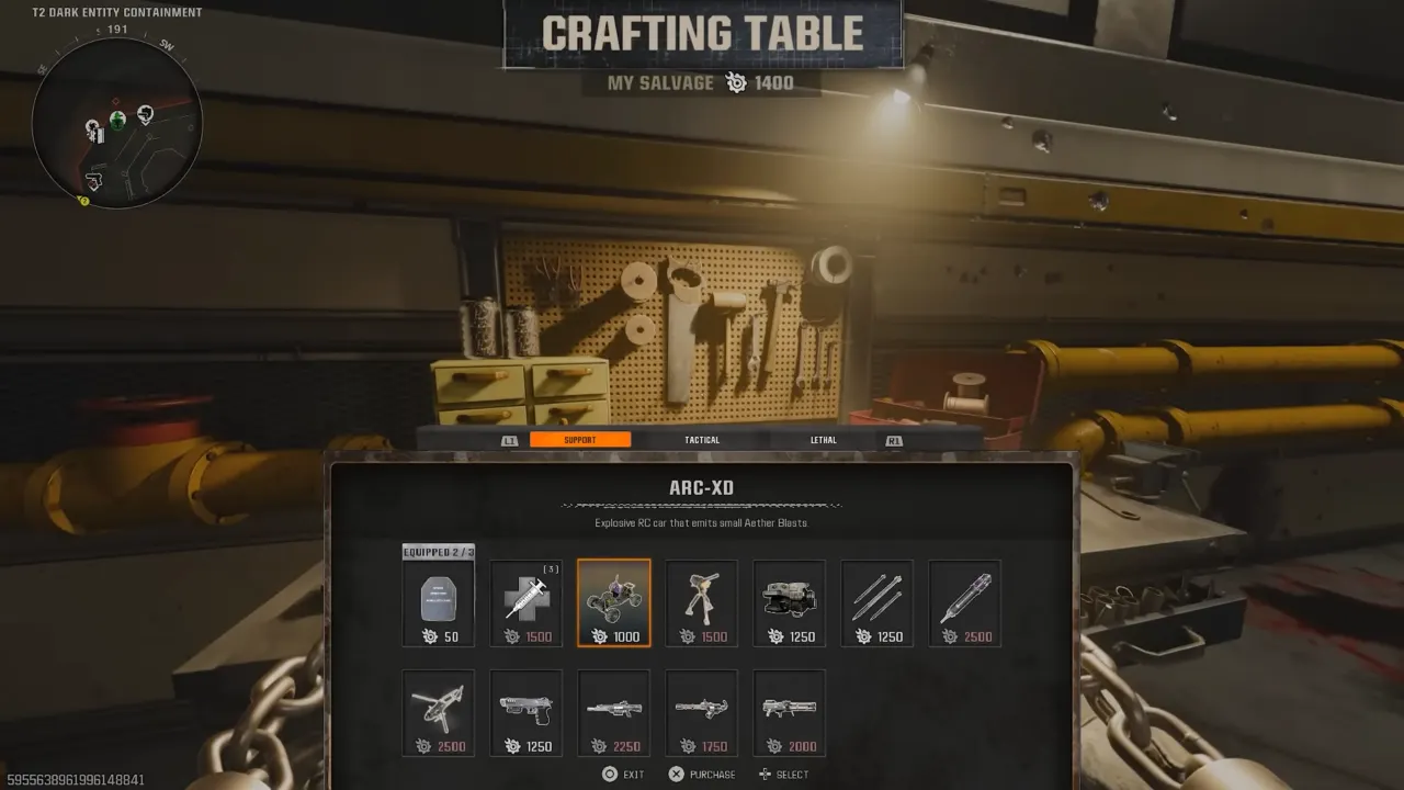Crafting ARC-XD - Black Ops 6 Zombies