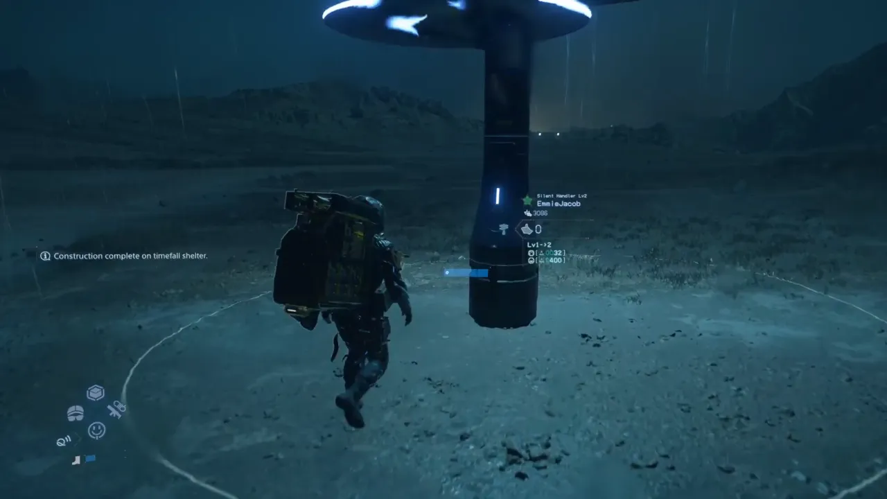 Sam built Timefall Shelter to get secured from storm damage in Death Stranding 2
