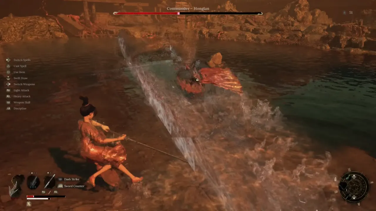 Phase Two - Wuchang Fallen Feathers Commander Honglan boss fight
