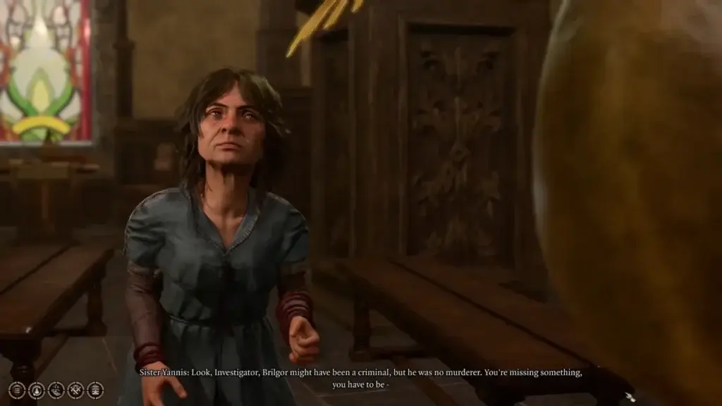 Sister Yannis - Baldur's Gate 3 Open the Temple Murders Solution