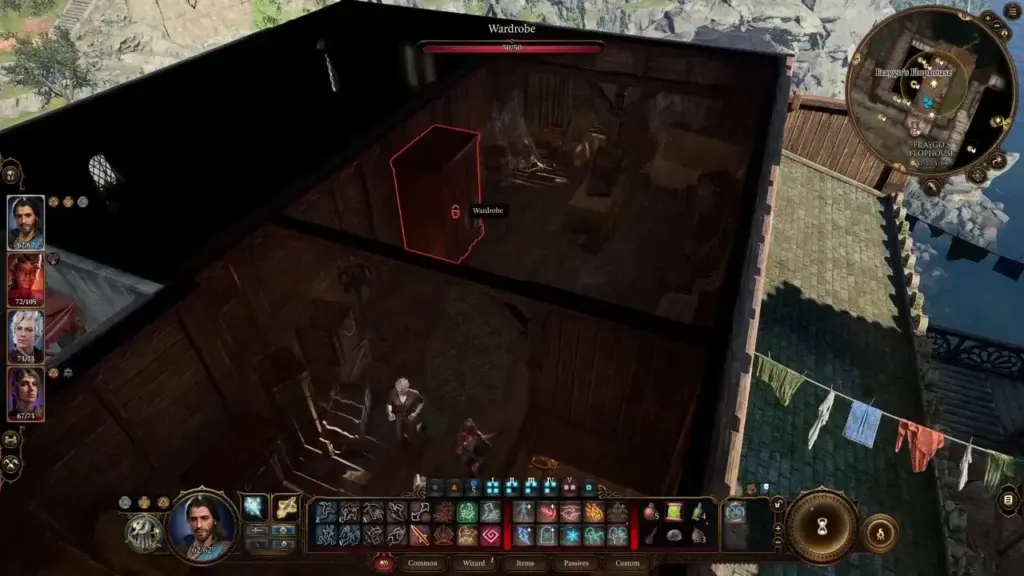 Wadrobe in Fraygo’s Flophouse room - Baldur's Gate 3