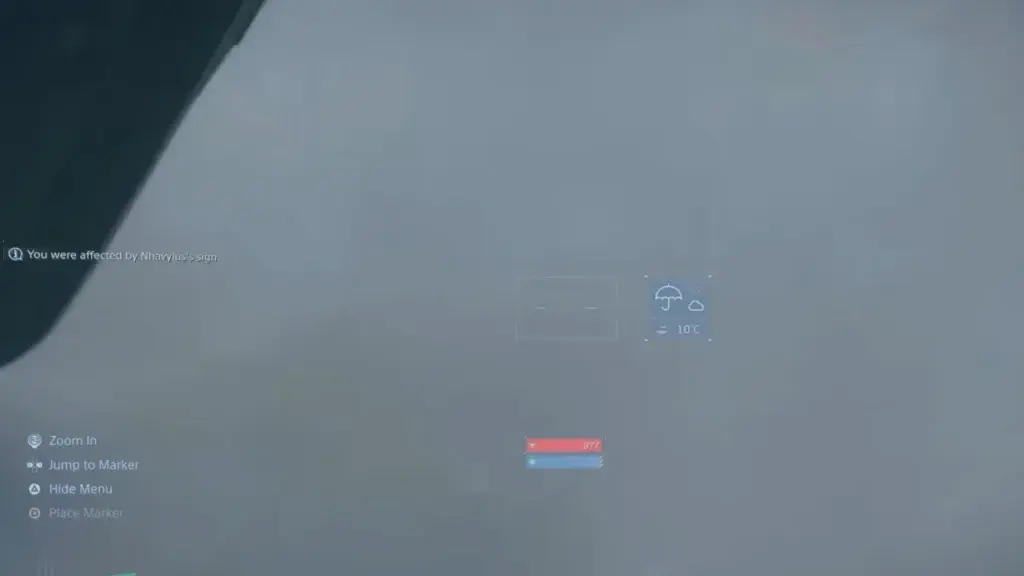 Weather Analysis Display – Death Stranding 2