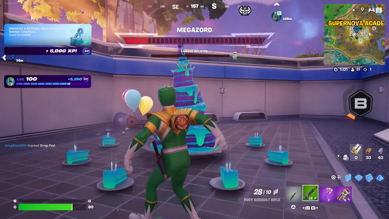 Dance by a Birthday Cake Found at Named Locations - Fortnite Birthday Quest