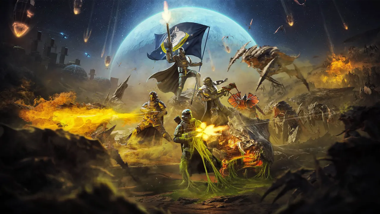 Helldivers 2 currently doesn't support split screen.