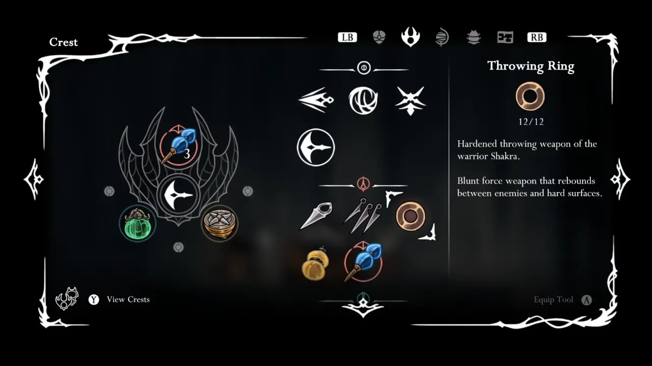 Hollow Knight Silksong Throwing Ring