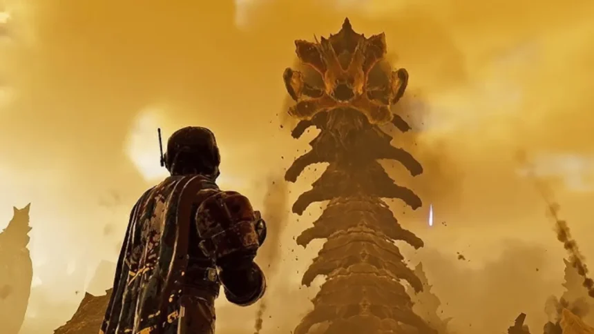 Helldivers 2 Hive Lord boss fight