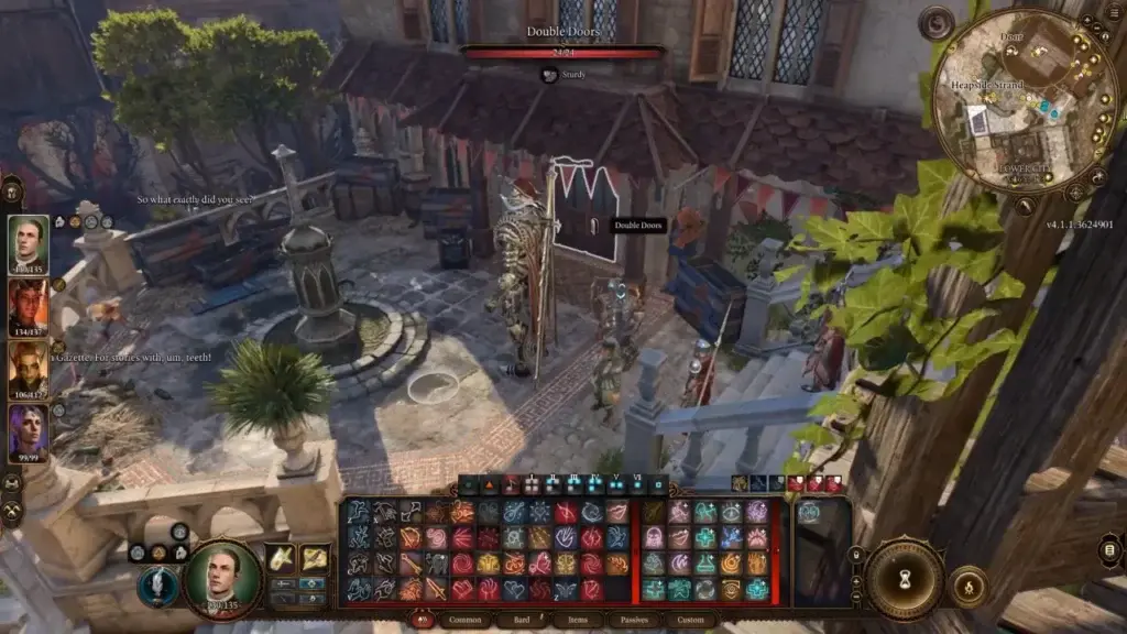 Image if outside Felogyr’s Fireworks going inside through Double Doors in Baldur's Gate 3