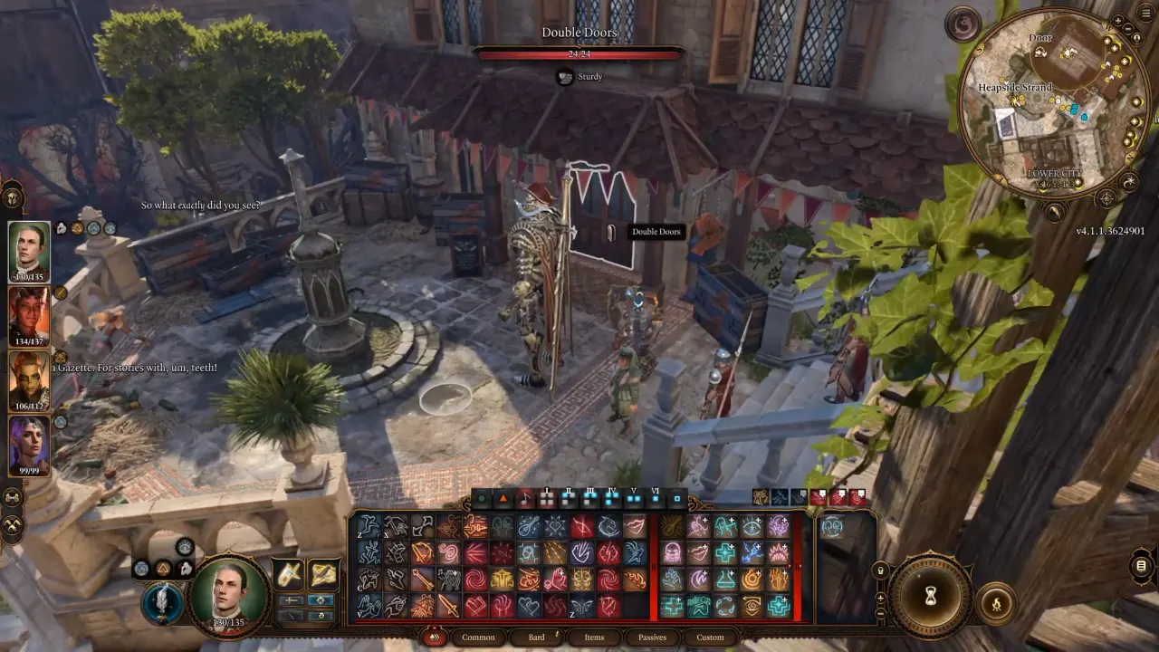 Image if outside Felogyr’s Fireworks going inside through Double Doors in Baldur's Gate 3