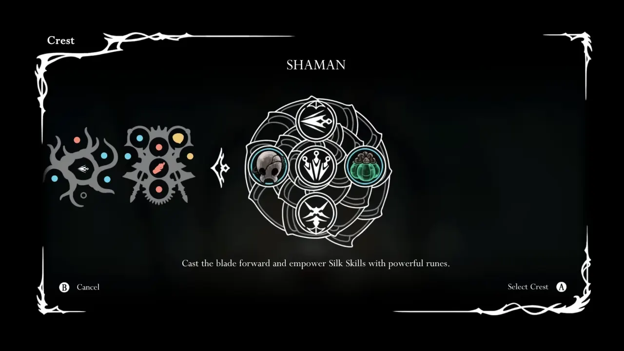 Hollow Knight Silksong Shaman Crest