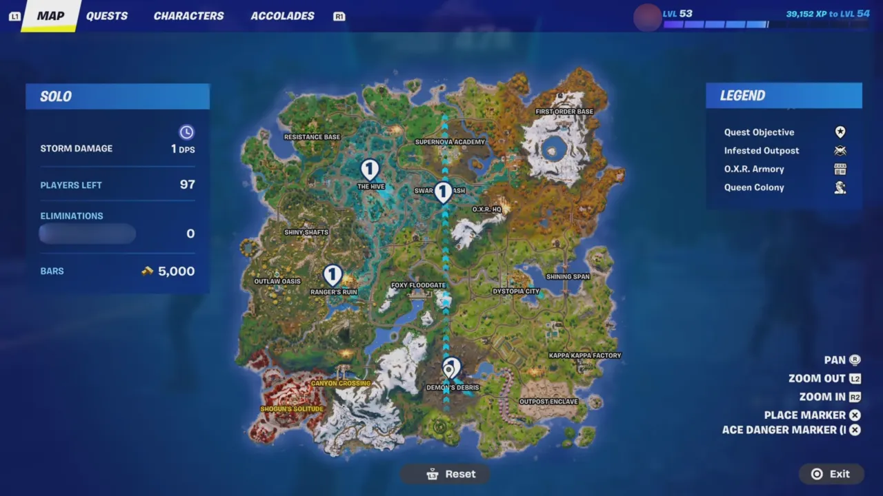 All Fortnite Slurp Geysers map location