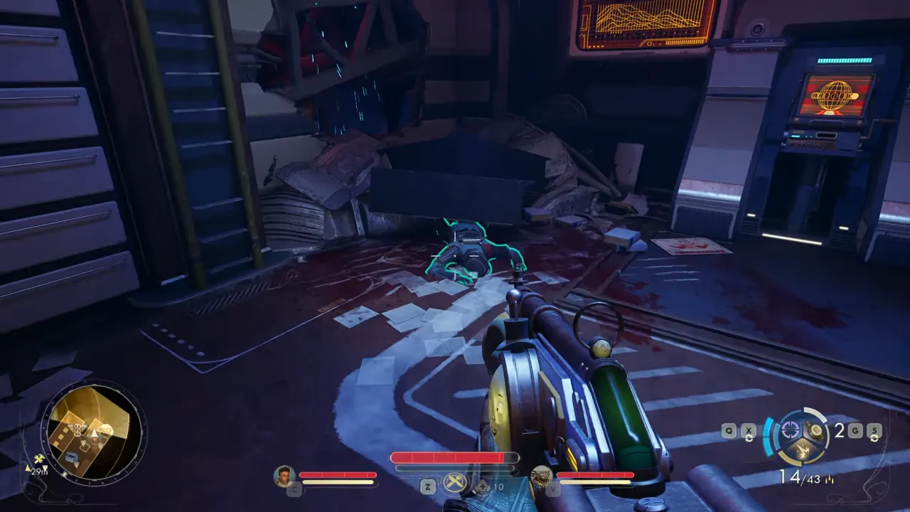 2nd floor terminal and ladder to 3rd floor - The Outer Worlds 2