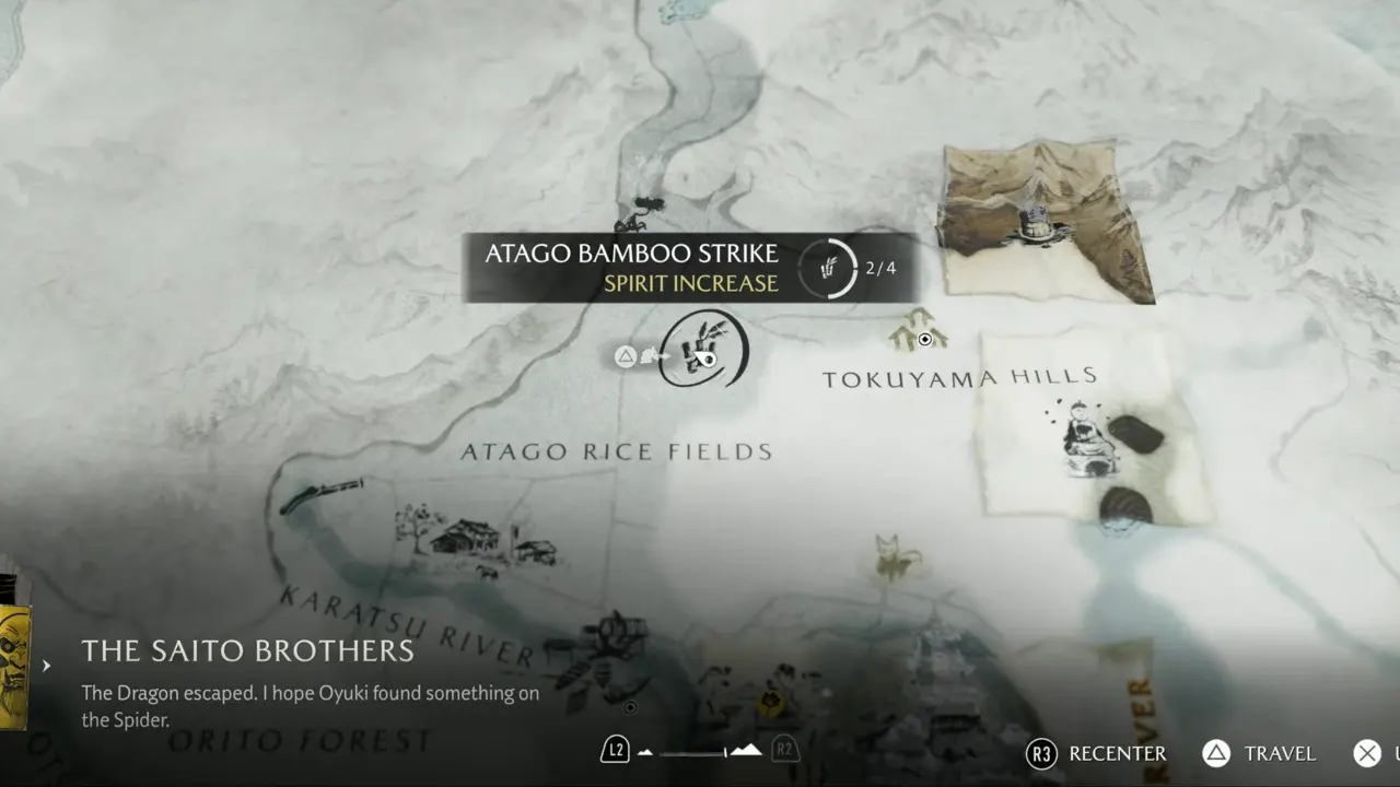 Ghost of Yotei Atago Bamboo Strike map location