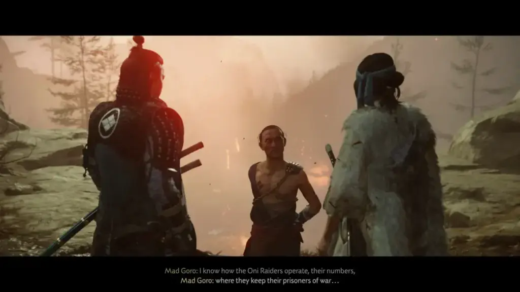 Atsu and Jubei's final cutscene with Mad Goro - Ghost of Yotei A Mad Pursuit