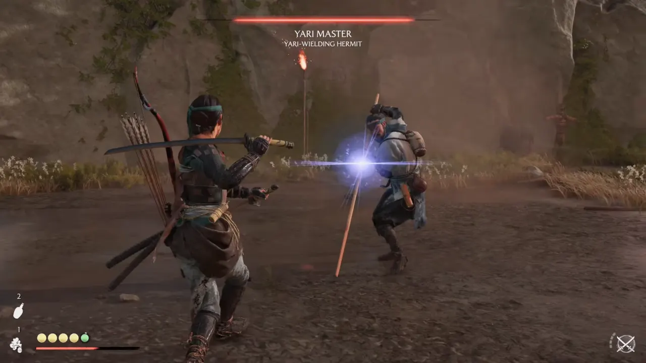 Atsu's duel with Yari Master - The Way of the Yari Ghost of Yotei