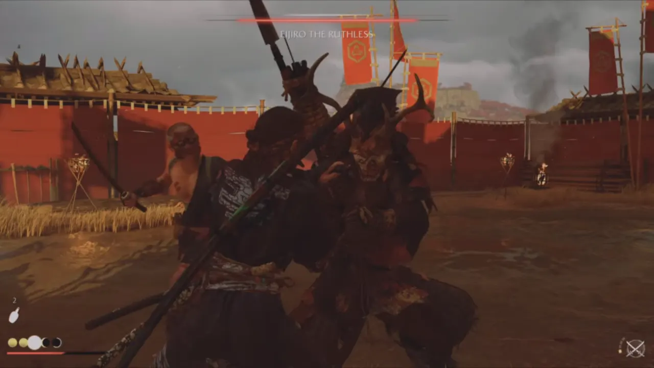 Atsu fight with Eijiro in Ghost of Yotei